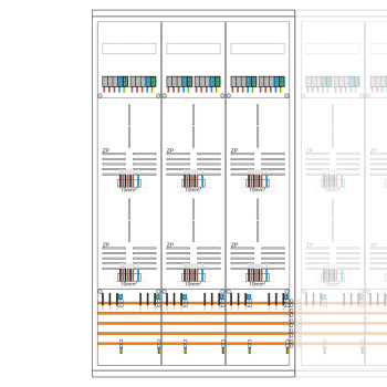 Preview: Zählerschrank 9 Zähler, TSG, Verteiler, APZ, 1400mm | 3.HZ | SCHIEGL (links)